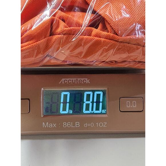 Pebble Beach Golf Polo Performance Mens Medium Orange Stripped - Picture 11 of 12